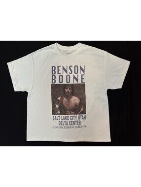 New Licensed Benson Boone Tour Shirt -  Salt Lake City Utah Delta- Women’s Large